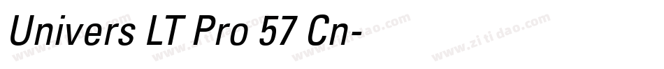 Univers LT Pro 57 Cn字体转换